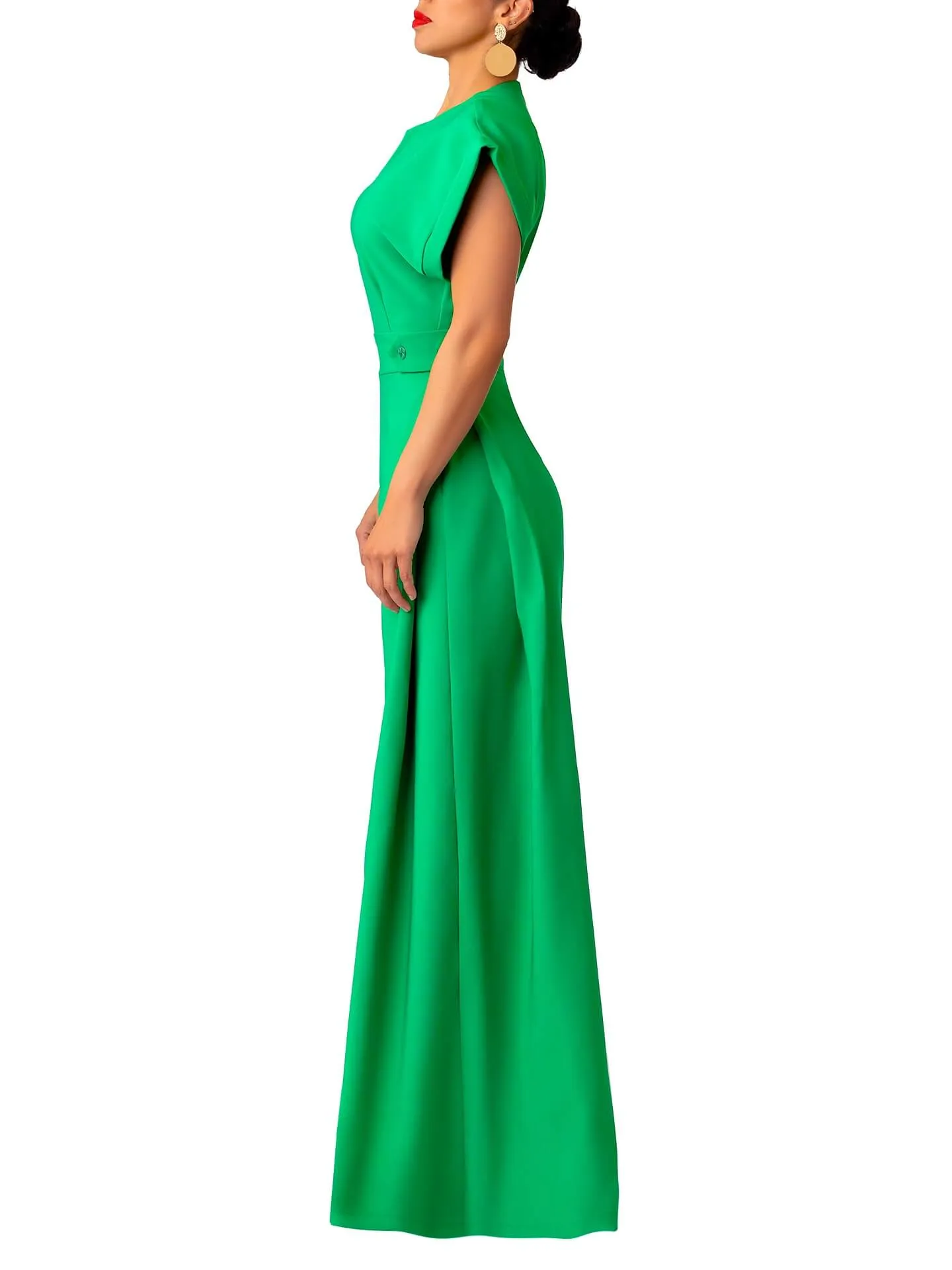 “Adé” Wide Leg Epaulet Jumpsuit