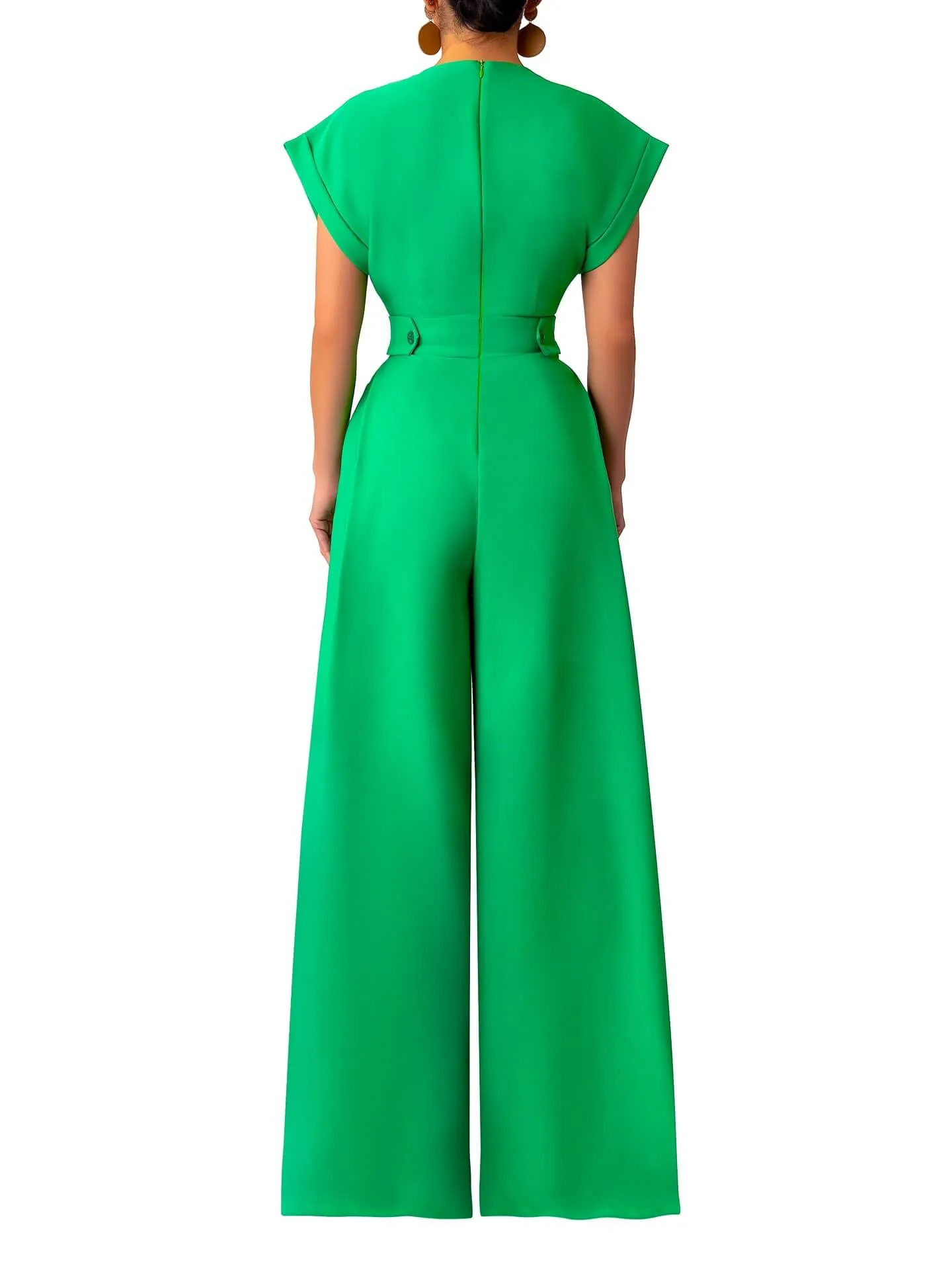 “Adé” Wide Leg Epaulet Jumpsuit