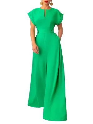 “Adé” Wide Leg Epaulet Jumpsuit