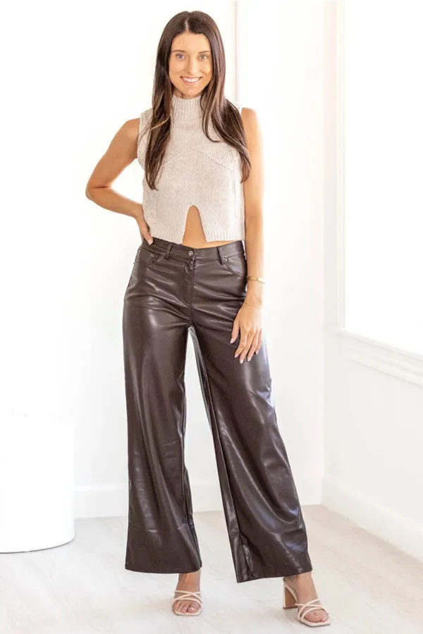 Adler Faux Leather Pant