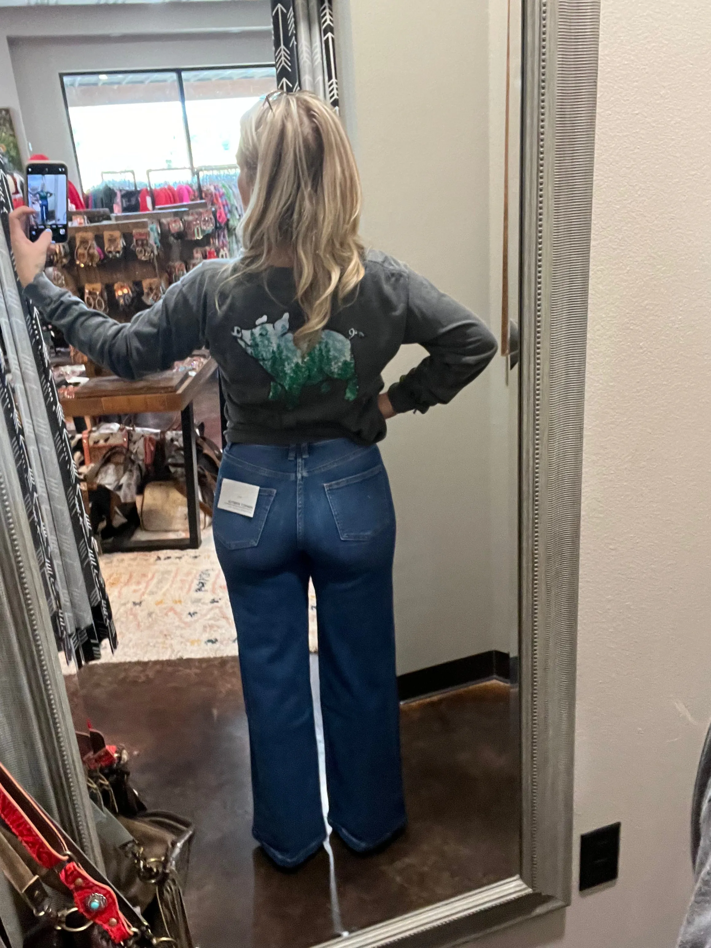 BAYEA'S Starlight Wide Tie Denim