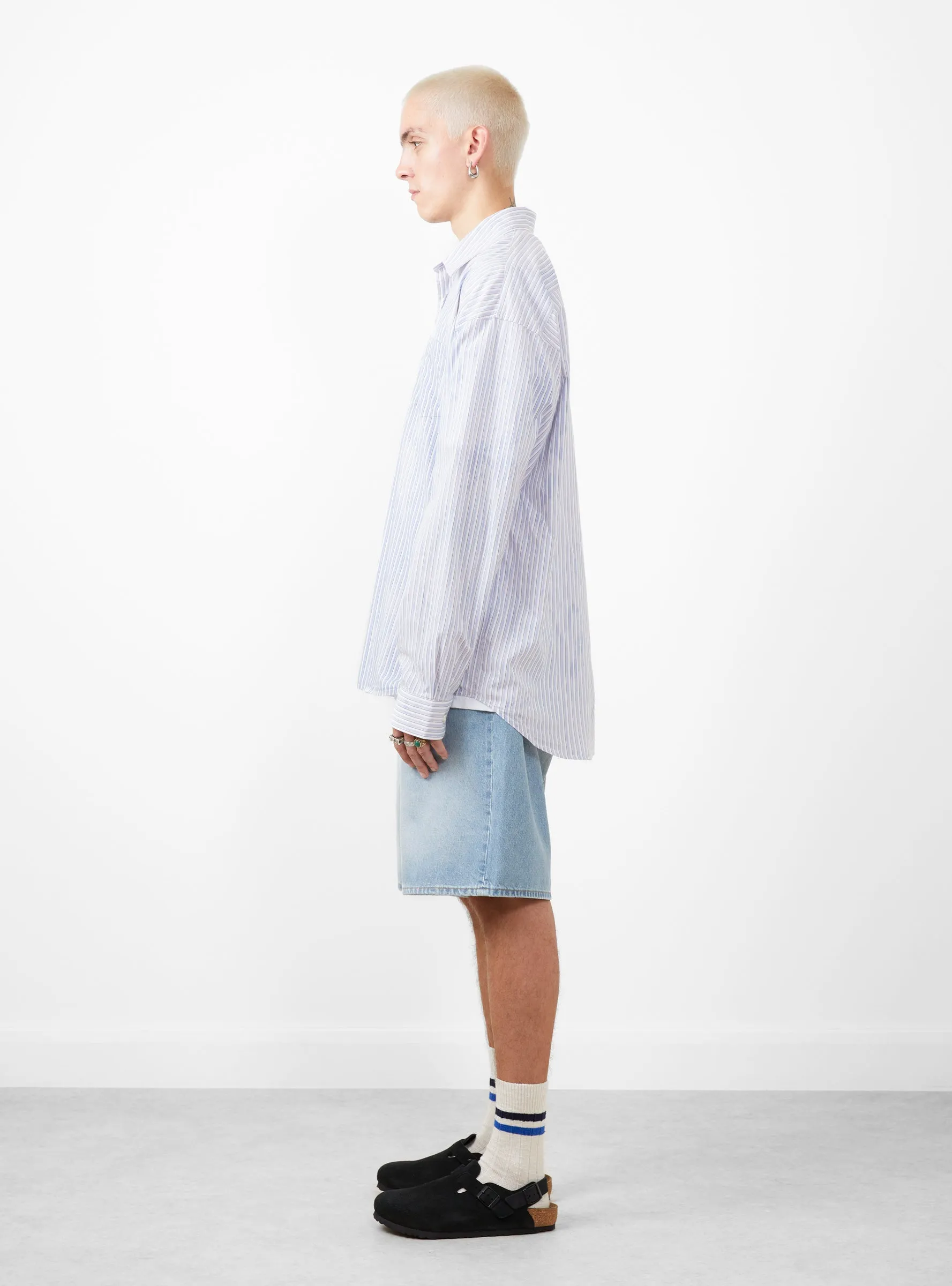 Classic Long Sleeve Shirt Bleached Blue