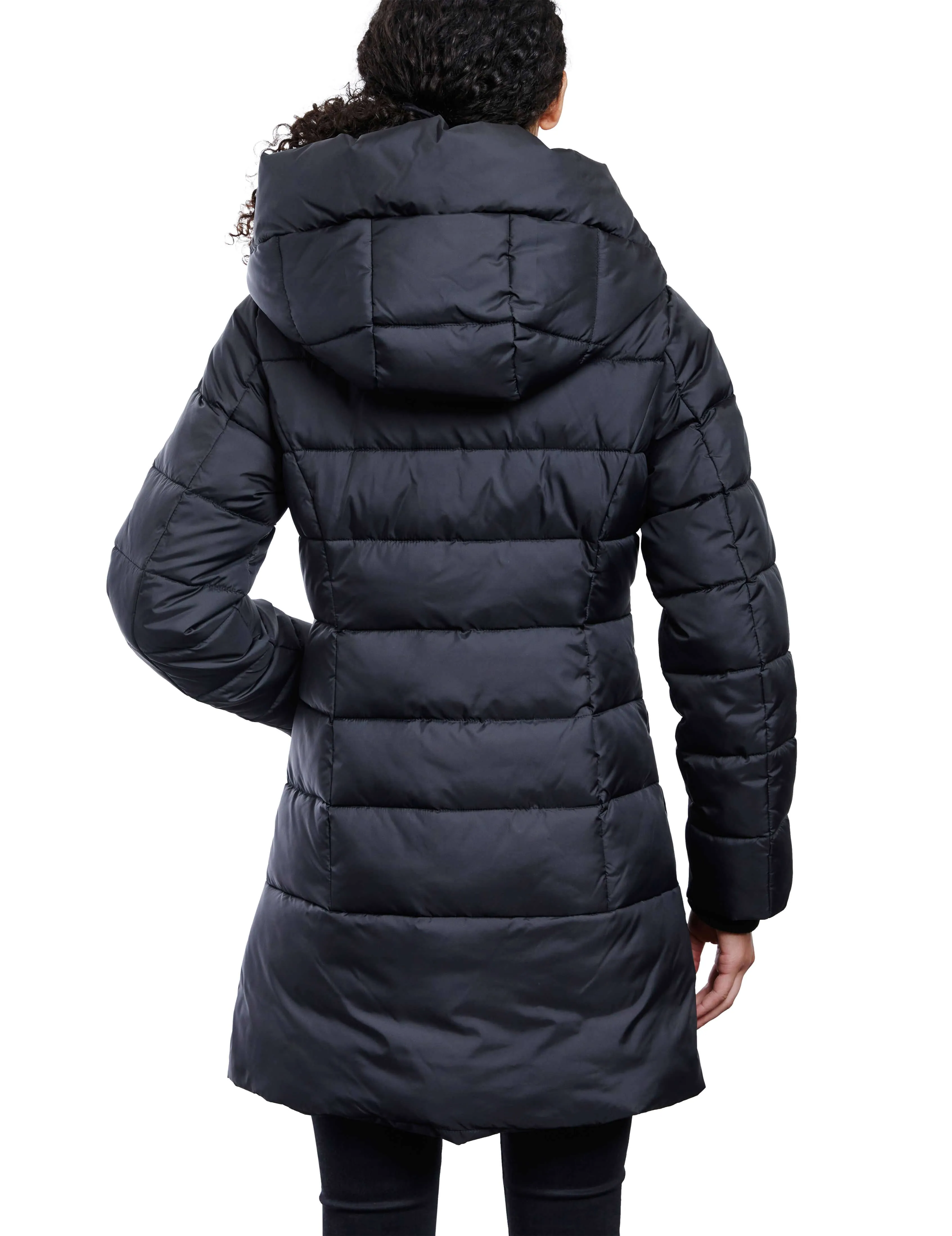 Consider It Snap Front Puffer Jacket