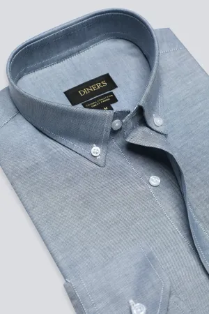 Dark Green Textured Casual Shirt