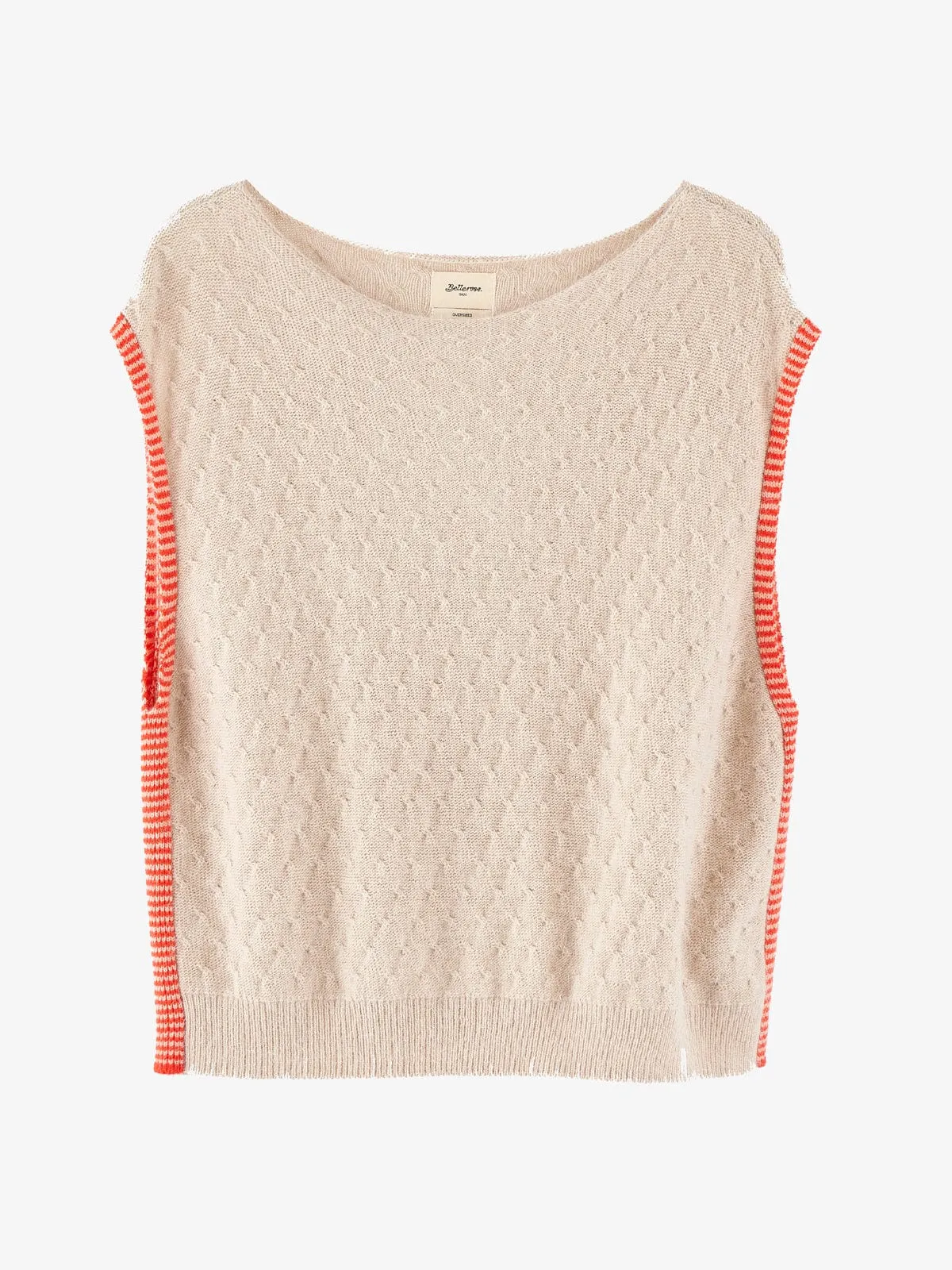 Diow Knit Vest – Cream