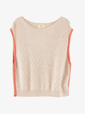 Diow Knit Vest – Cream