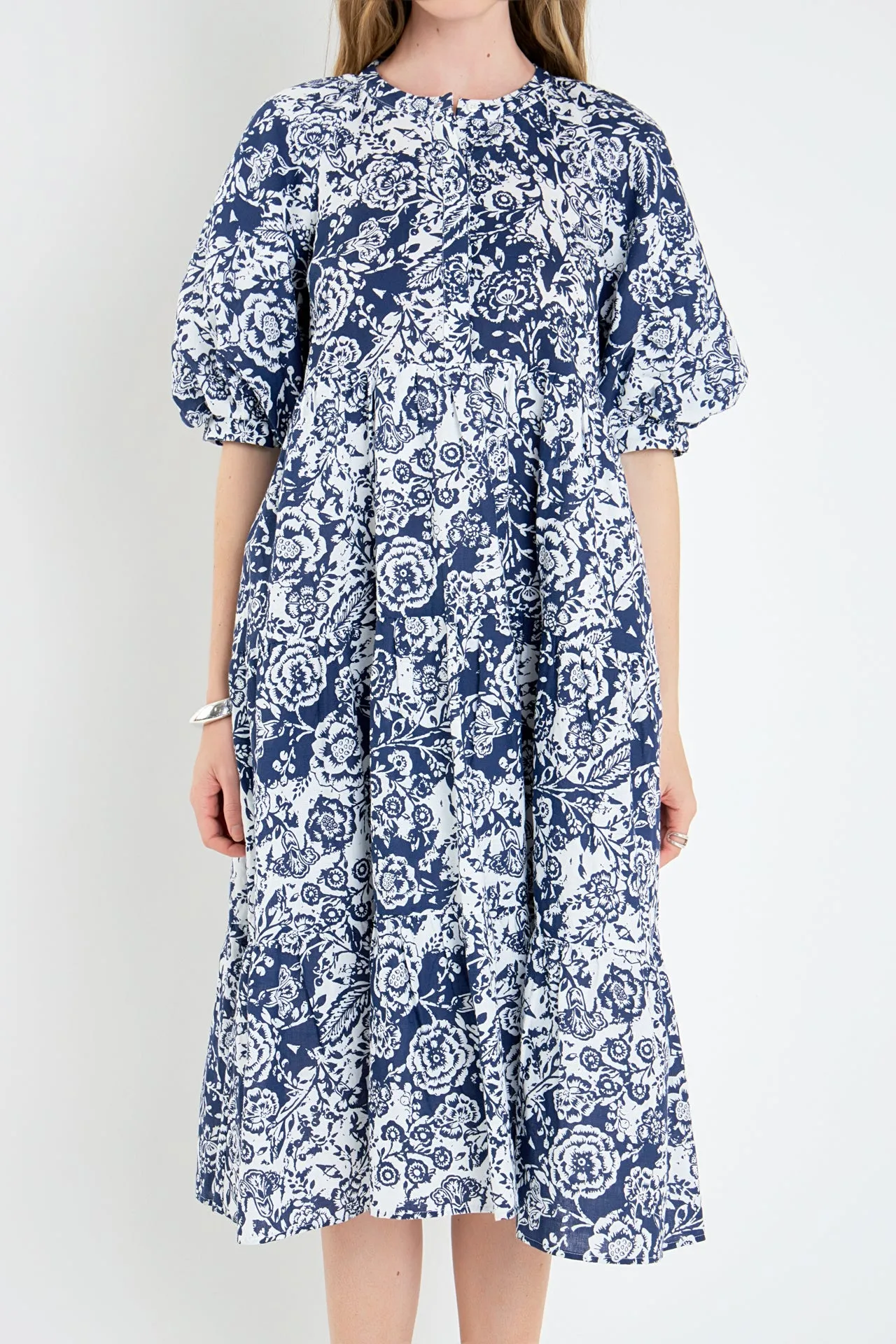 Floral Print Midi Dress