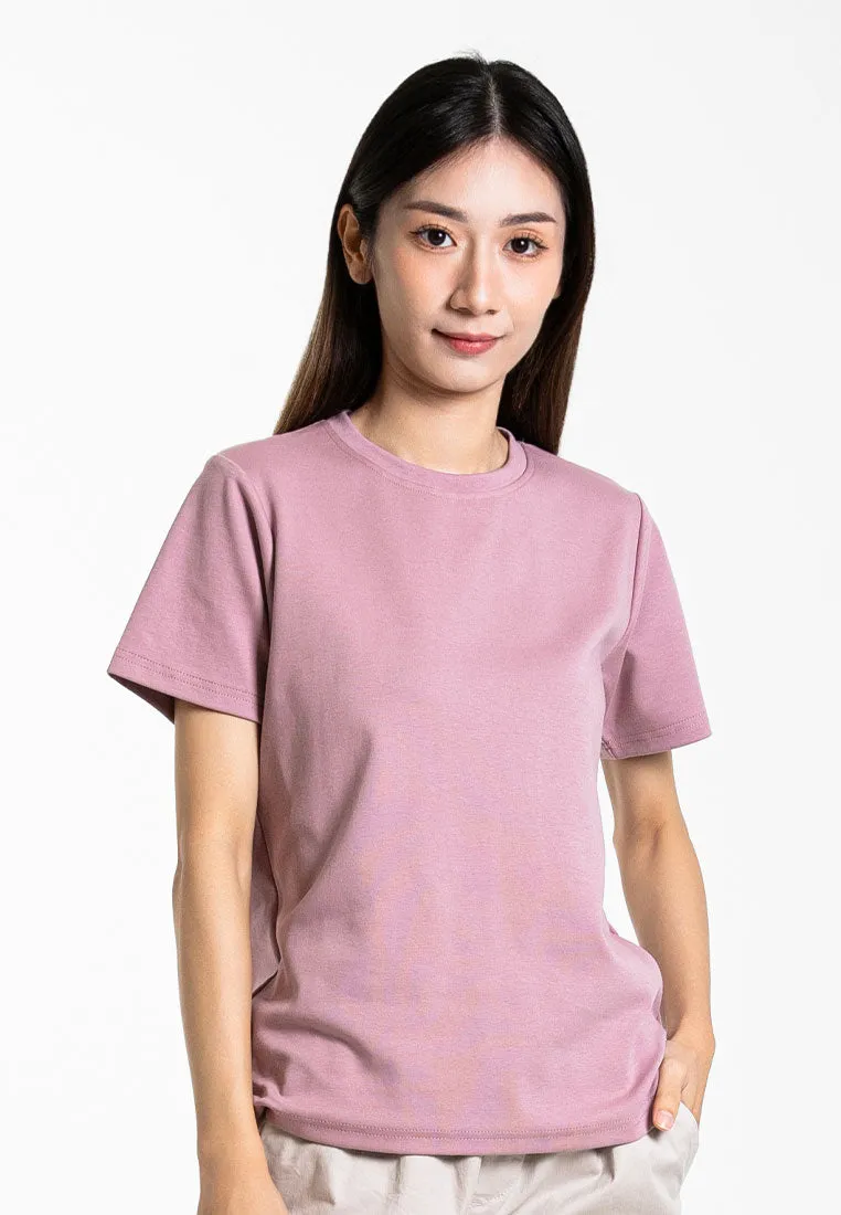 Forest Ladies Cotton Interlock Short Sleeve Round Neck T-Shirt Women Plain Tee | Baju Lengan Pendek Perempuan - 822422
