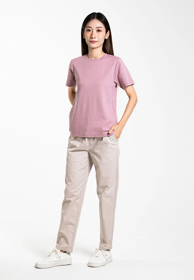 Forest Ladies Cotton Interlock Short Sleeve Round Neck T-Shirt Women Plain Tee | Baju Lengan Pendek Perempuan - 822422