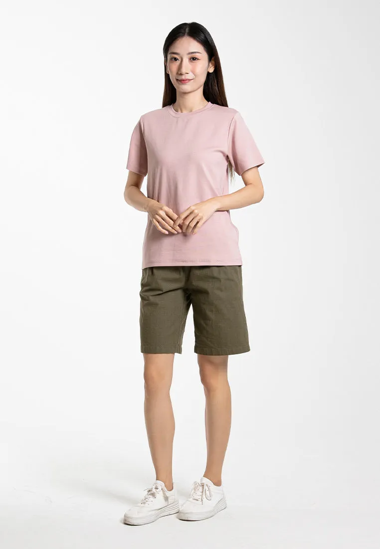 Forest Ladies Cotton Interlock Short Sleeve Round Neck T-Shirt Women Plain Tee | Baju Lengan Pendek Perempuan - 822422