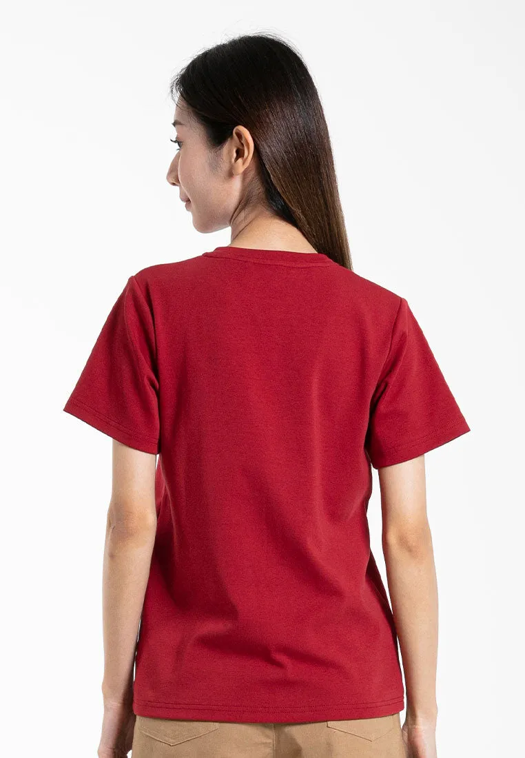 Forest Ladies Cotton Interlock Short Sleeve Round Neck T-Shirt Women Plain Tee | Baju Lengan Pendek Perempuan - 822422