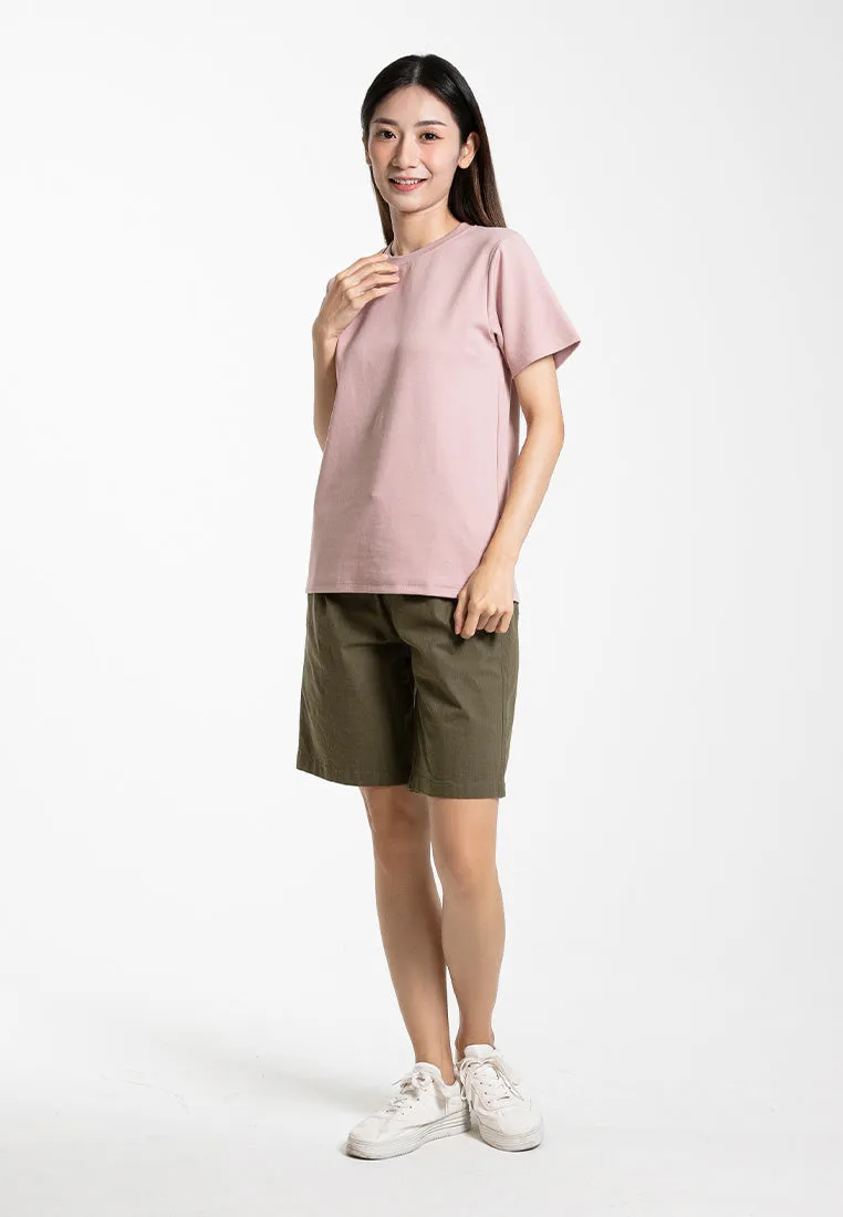 Forest Ladies Cotton Interlock Short Sleeve Round Neck T-Shirt Women Plain Tee | Baju Lengan Pendek Perempuan - 822422