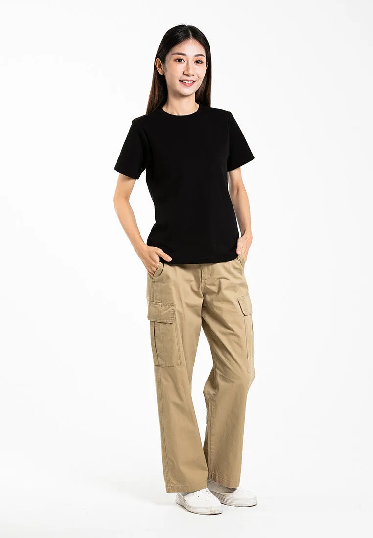 Forest Ladies Cotton Interlock Short Sleeve Round Neck T-Shirt Women Plain Tee | Baju Lengan Pendek Perempuan - 822422