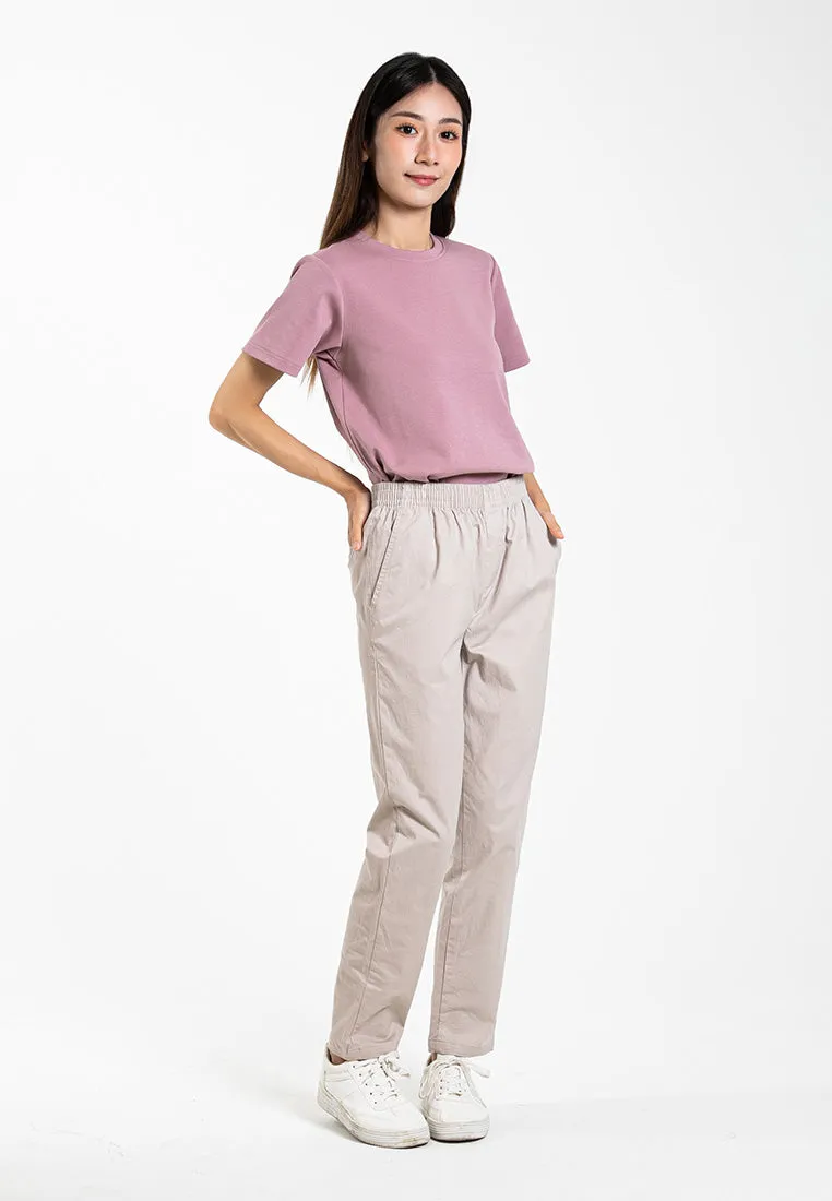 Forest Ladies Cotton Interlock Short Sleeve Round Neck T-Shirt Women Plain Tee | Baju Lengan Pendek Perempuan - 822422