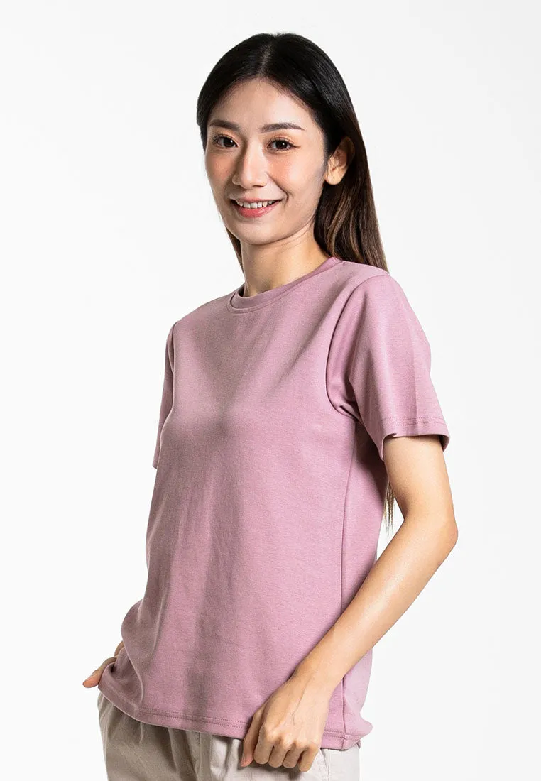 Forest Ladies Cotton Interlock Short Sleeve Round Neck T-Shirt Women Plain Tee | Baju Lengan Pendek Perempuan - 822422