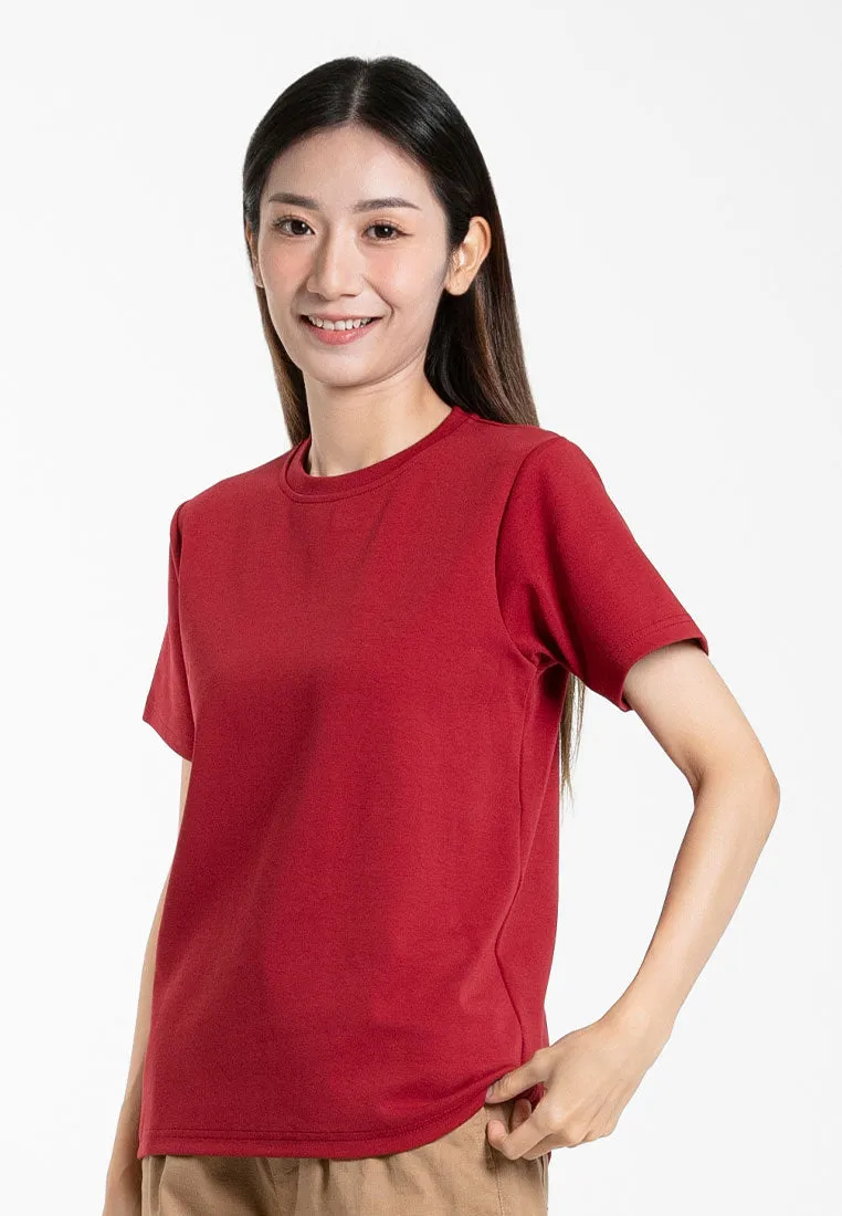 Forest Ladies Cotton Interlock Short Sleeve Round Neck T-Shirt Women Plain Tee | Baju Lengan Pendek Perempuan - 822422