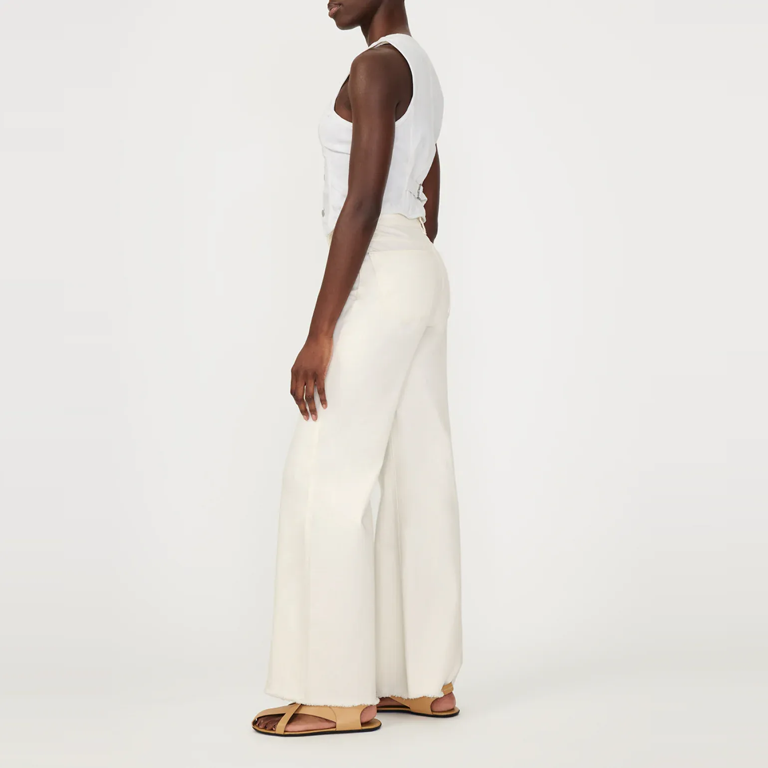 Hepburn Wide Leg (Eggshell)