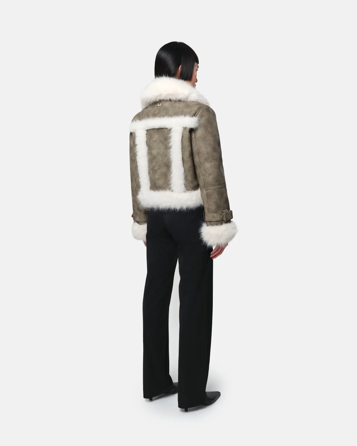 Jay Coat Sage & Blanc