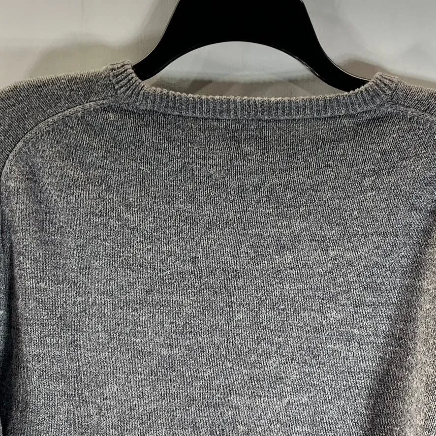 J.CREW Men's Grey Heather Crewneck Cotton/Wool Pullover Sweater SZ S