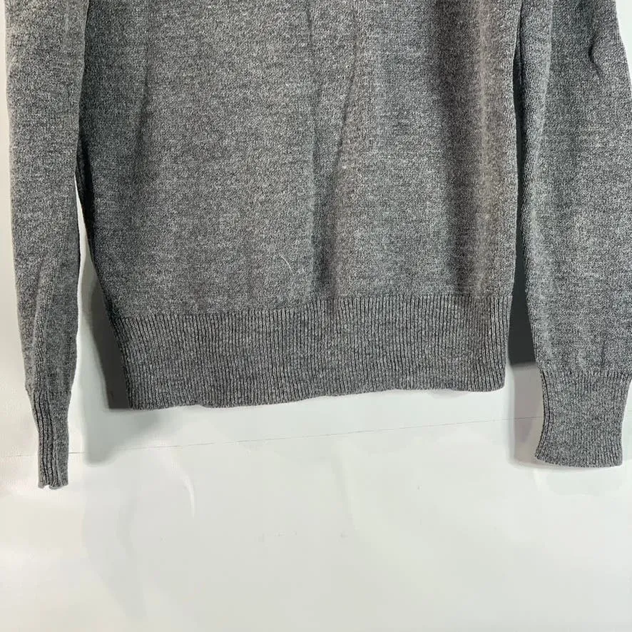 J.CREW Men's Grey Heather Crewneck Cotton/Wool Pullover Sweater SZ S