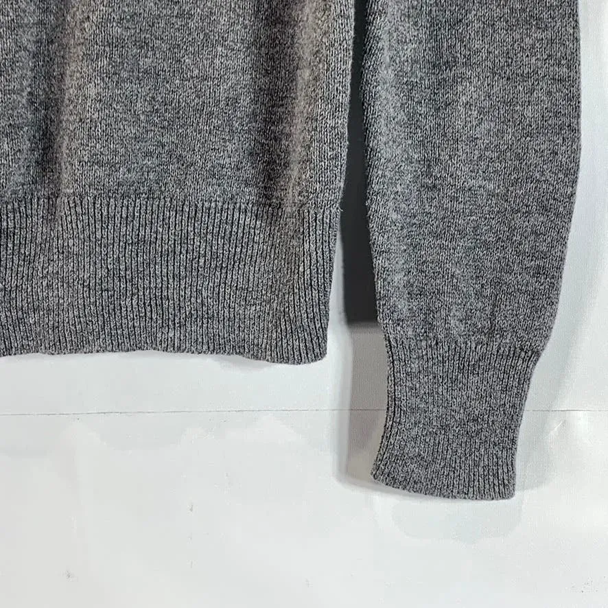 J.CREW Men's Grey Heather Crewneck Cotton/Wool Pullover Sweater SZ S