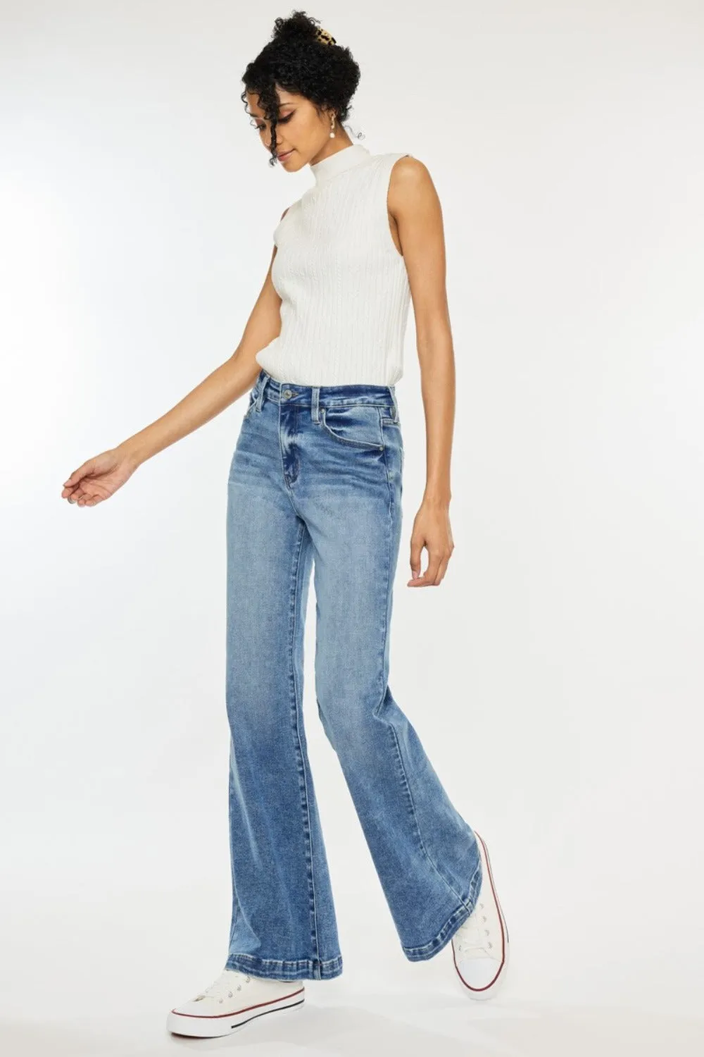 Kancan Gloria High Rise Wide Leg Jeans