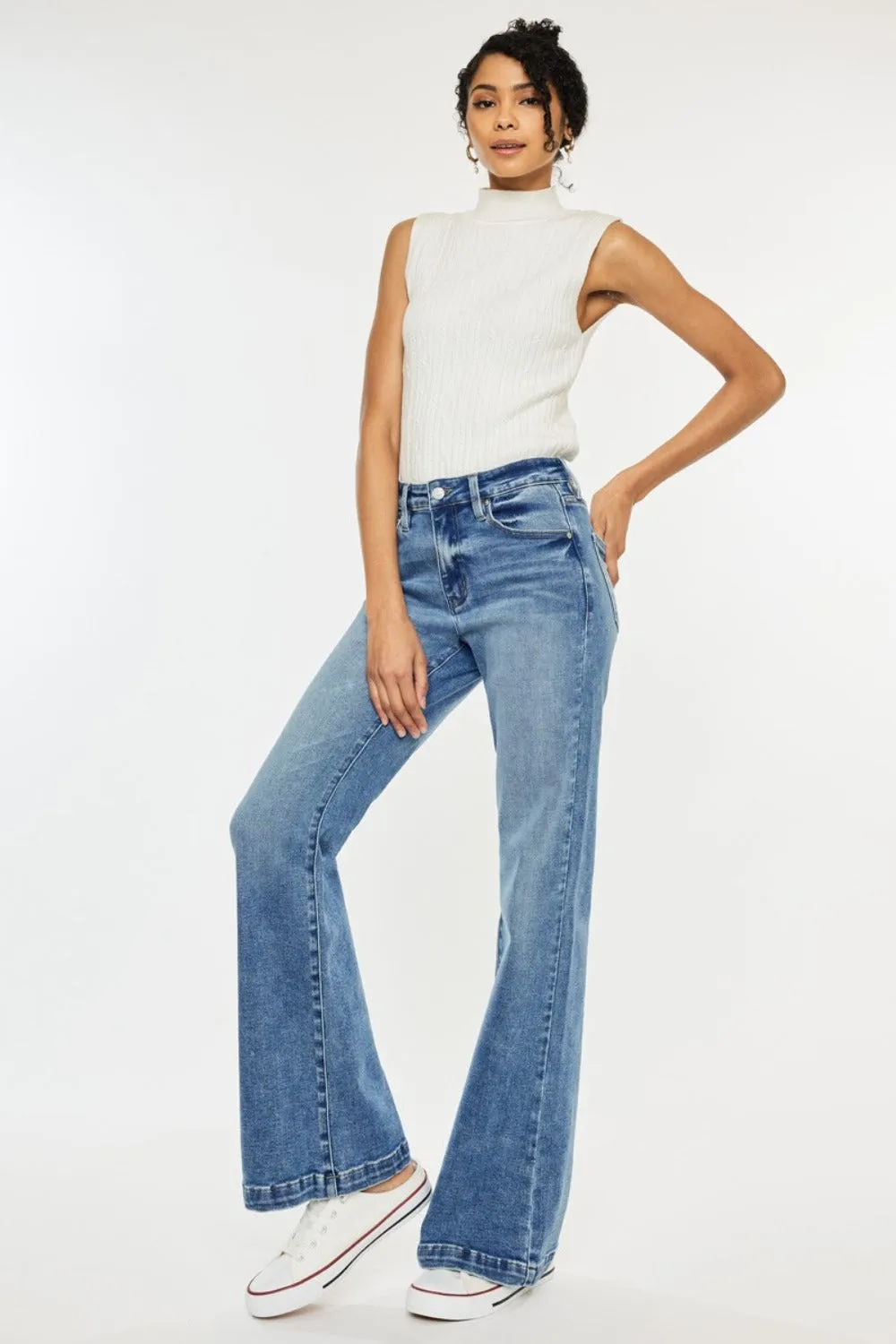 Kancan Gloria High Rise Wide Leg Jeans