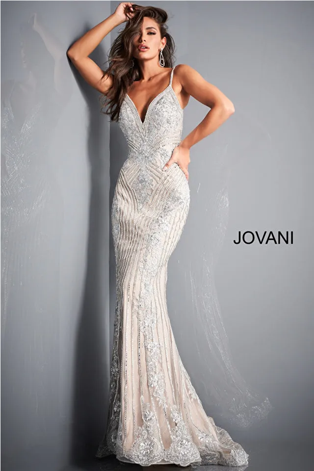 Lacie | Embellished Sheath Evening Gown | Jovani 05752