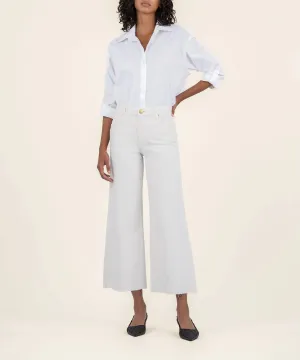 Meg High Rise Wide Leg- Ecru