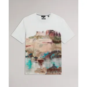 Men Mmb-Tinot-Ss Regular Fit Printed T-Shirt - White