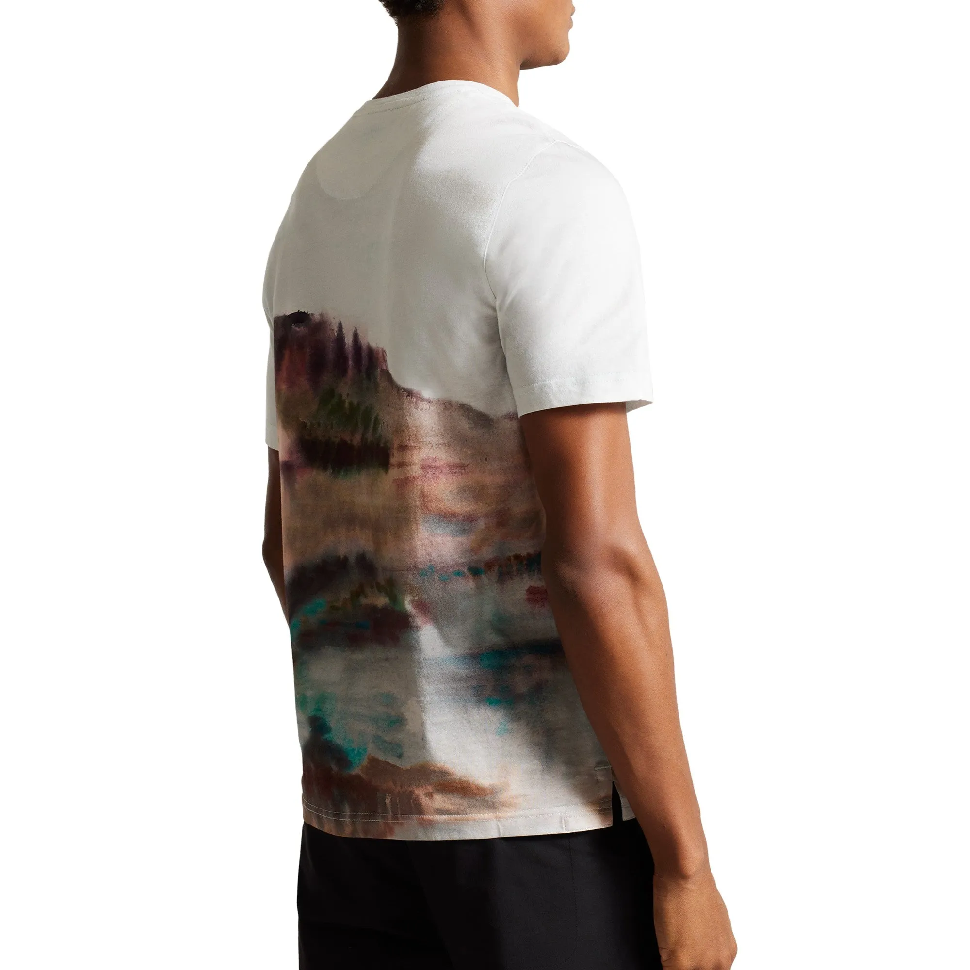 Men Mmb-Tinot-Ss Regular Fit Printed T-Shirt - White