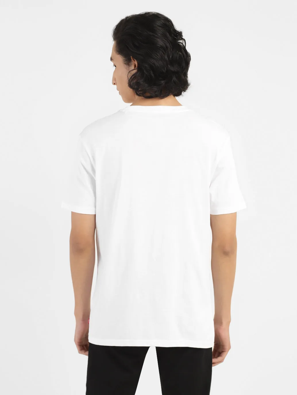 Men's Brand Logo Crew Neck T-shirt White