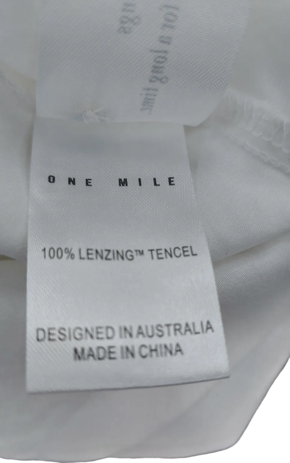One Mile White Relaxed Shirt UK M