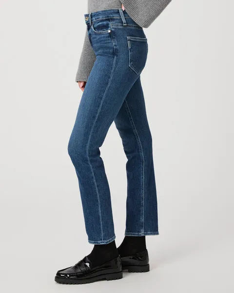 Paige Leenah Ankle Sleek Wide Leg Raw Hem in Walk of Fame