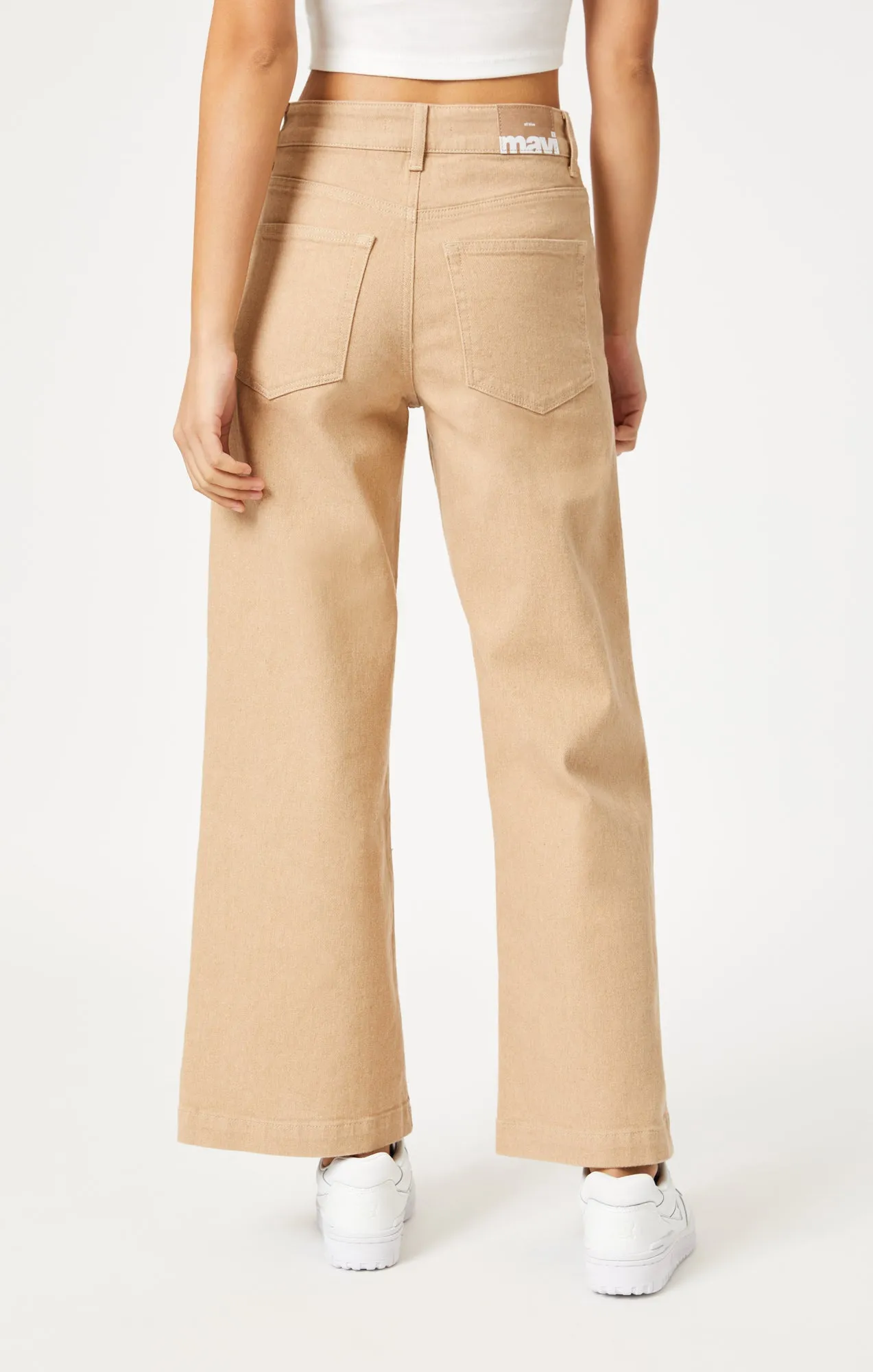 PALOMA WIDE LEG IN NATURAL SAND DENIM
