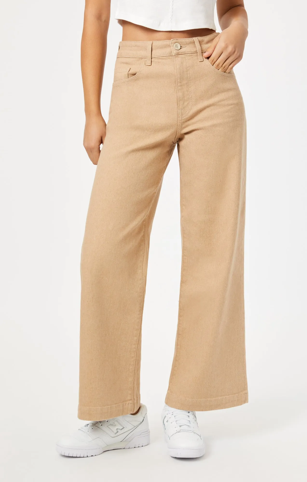 PALOMA WIDE LEG IN NATURAL SAND DENIM