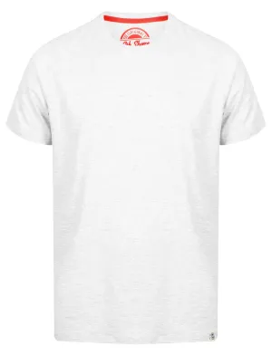 Peavey Cotton Crew Neck T-Shirt In Ice Grey Marl - South Shore