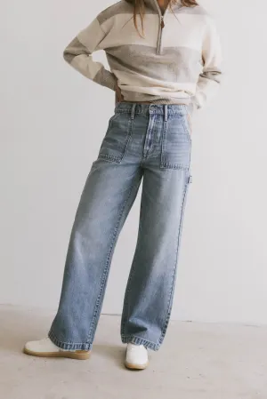Remi Wide Leg Denim in Light Wash - FINAL SALE