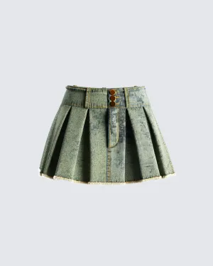 Richelle Washed Denim Mini Skirt
