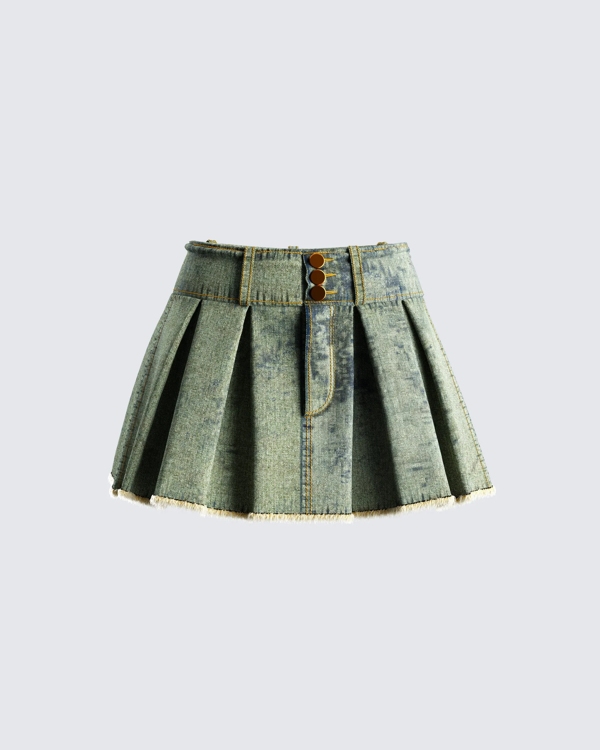 Richelle Washed Denim Mini Skirt