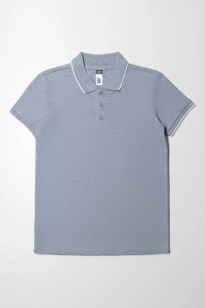 Short Sleeve Golfer Grey