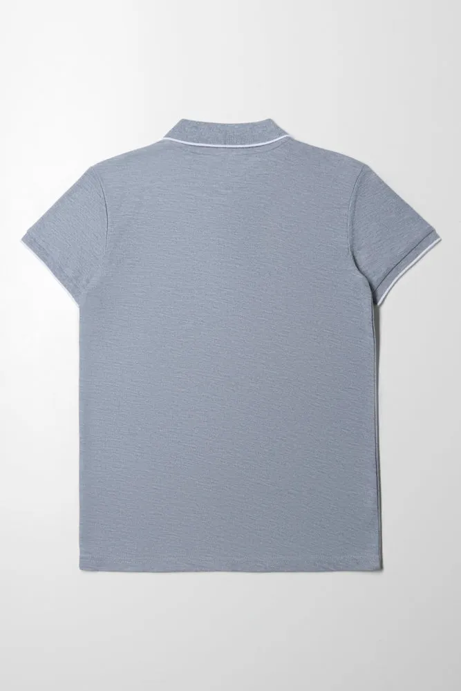 Short Sleeve Golfer Grey