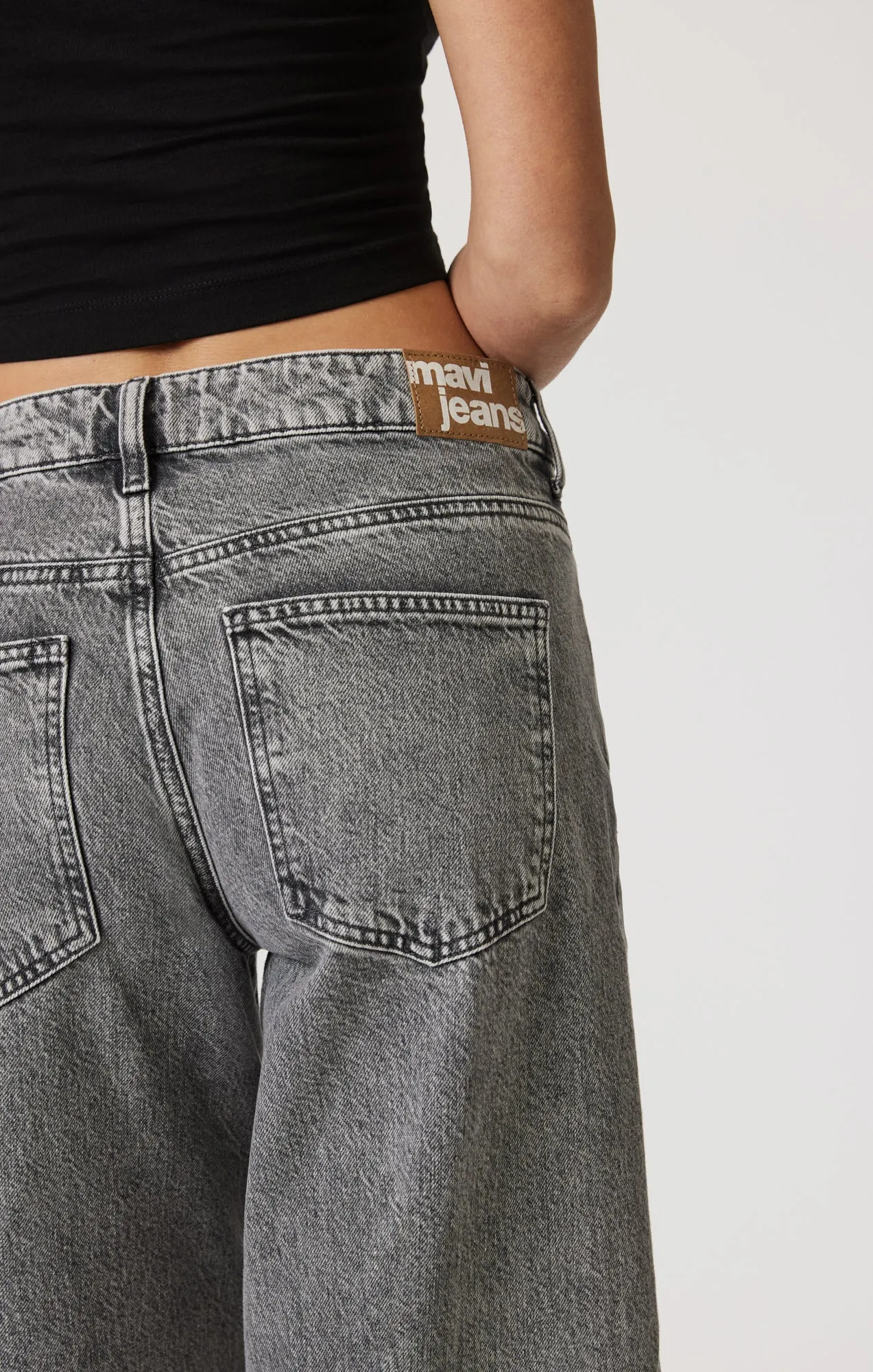 SIENA WIDE LEG IN LIGHT SMOKE DENIM