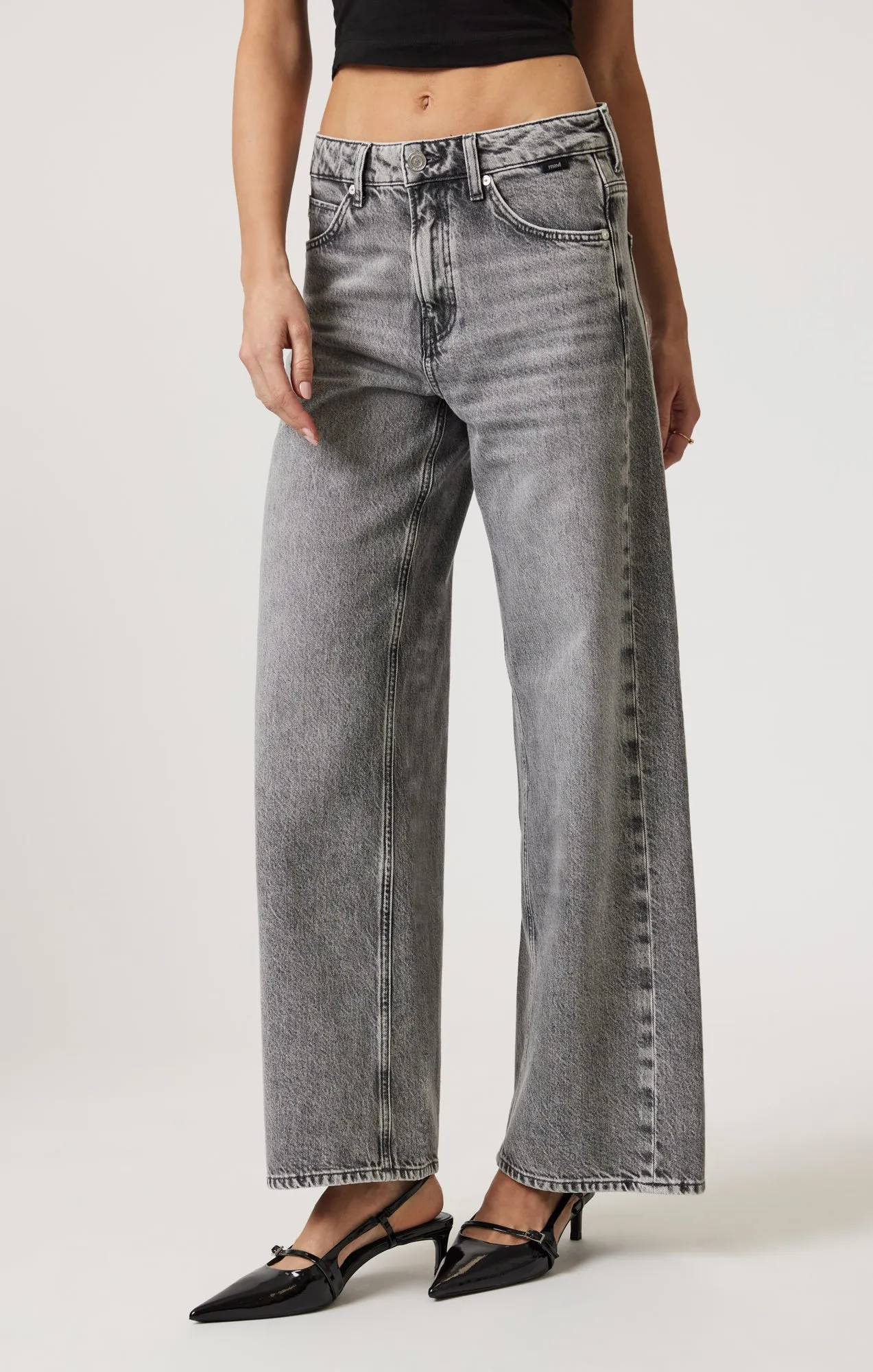 SIENA WIDE LEG IN LIGHT SMOKE DENIM