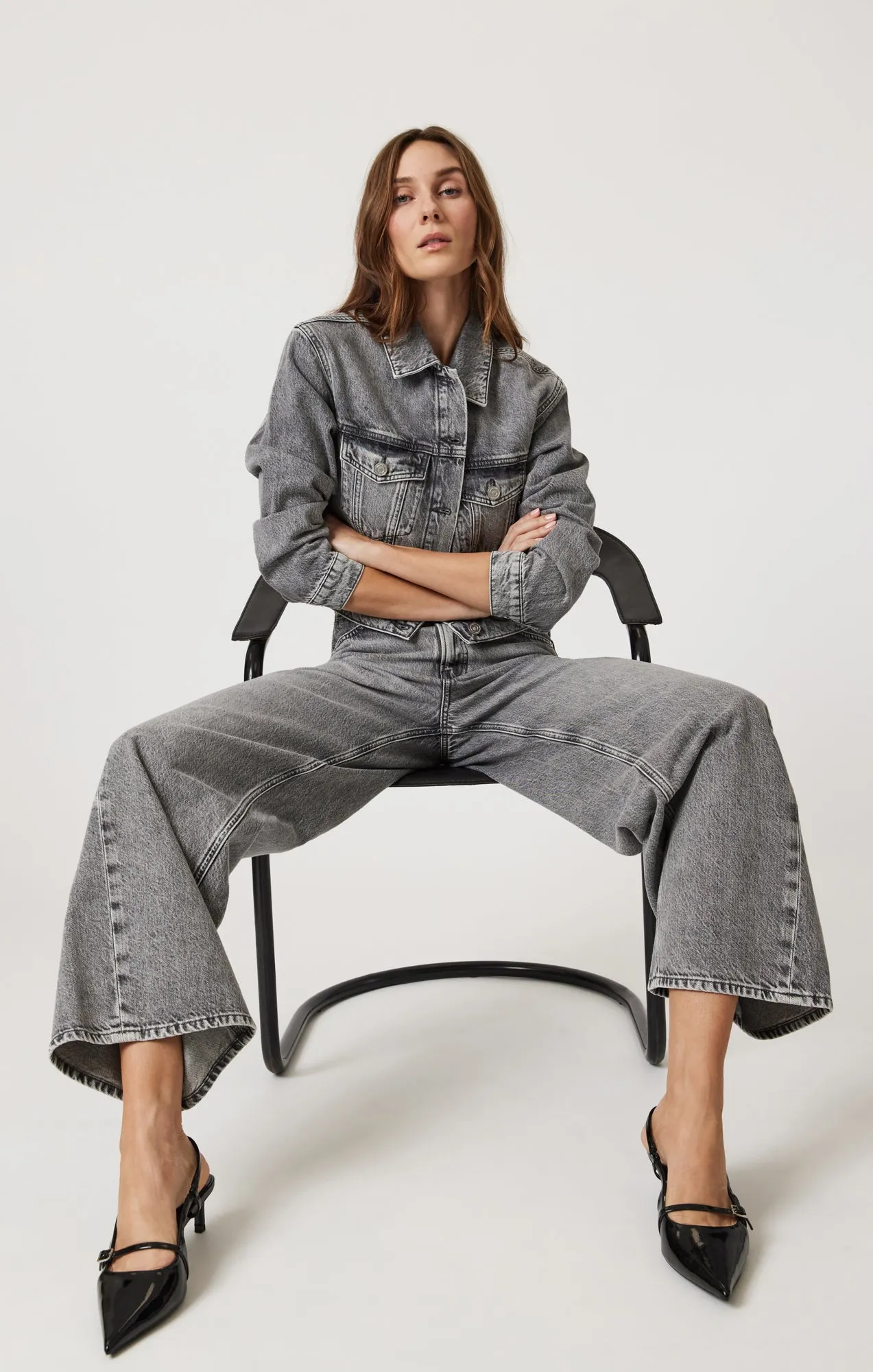 SIENA WIDE LEG IN LIGHT SMOKE DENIM