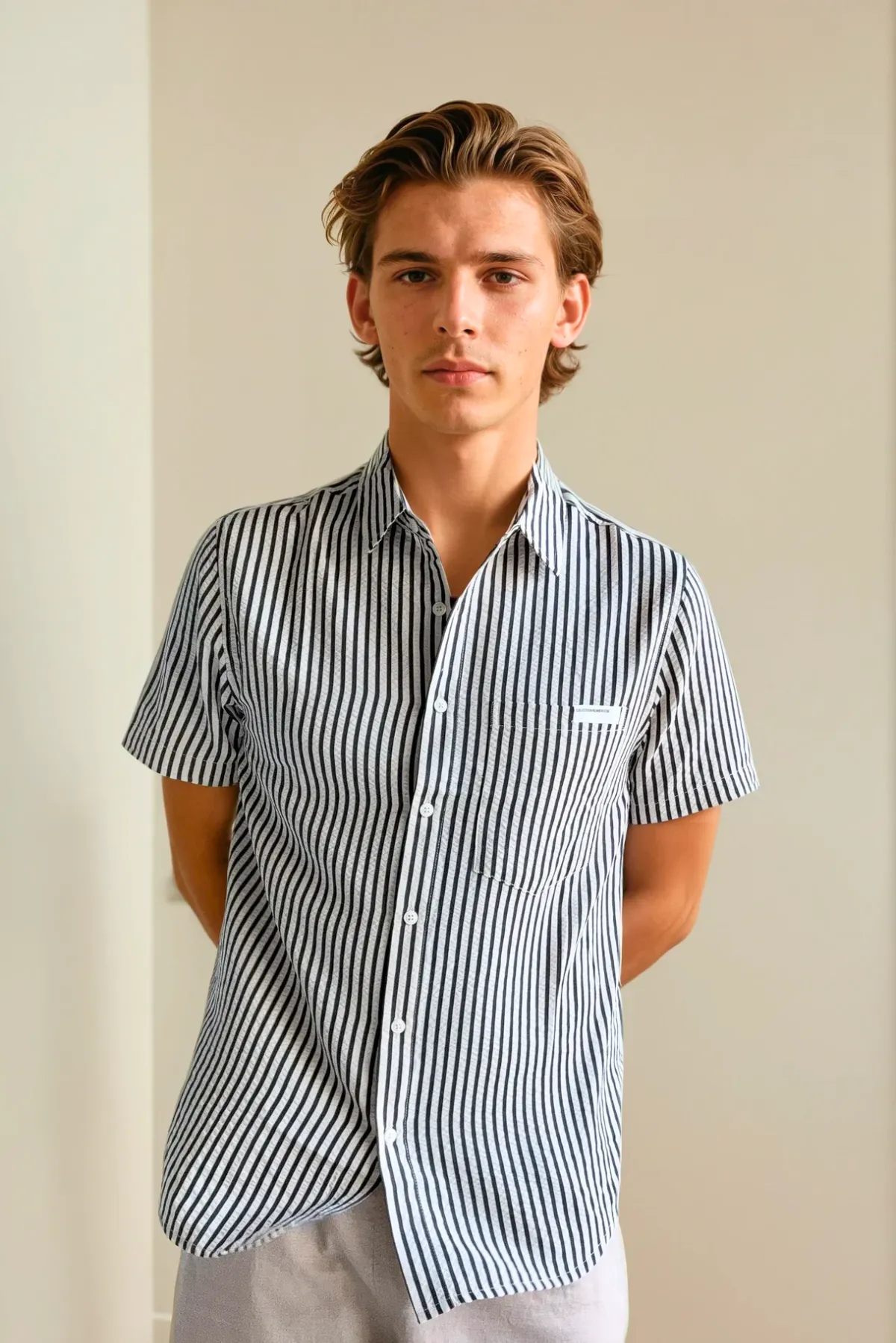 SS Shirt - Black Stripe