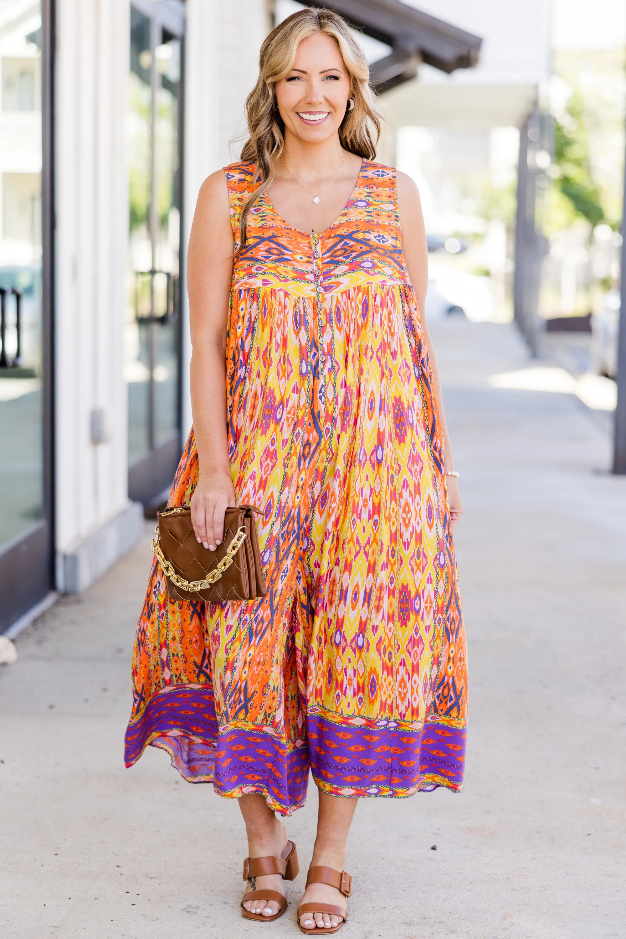 Sunsets In the Summer Jumpsuit, Orange