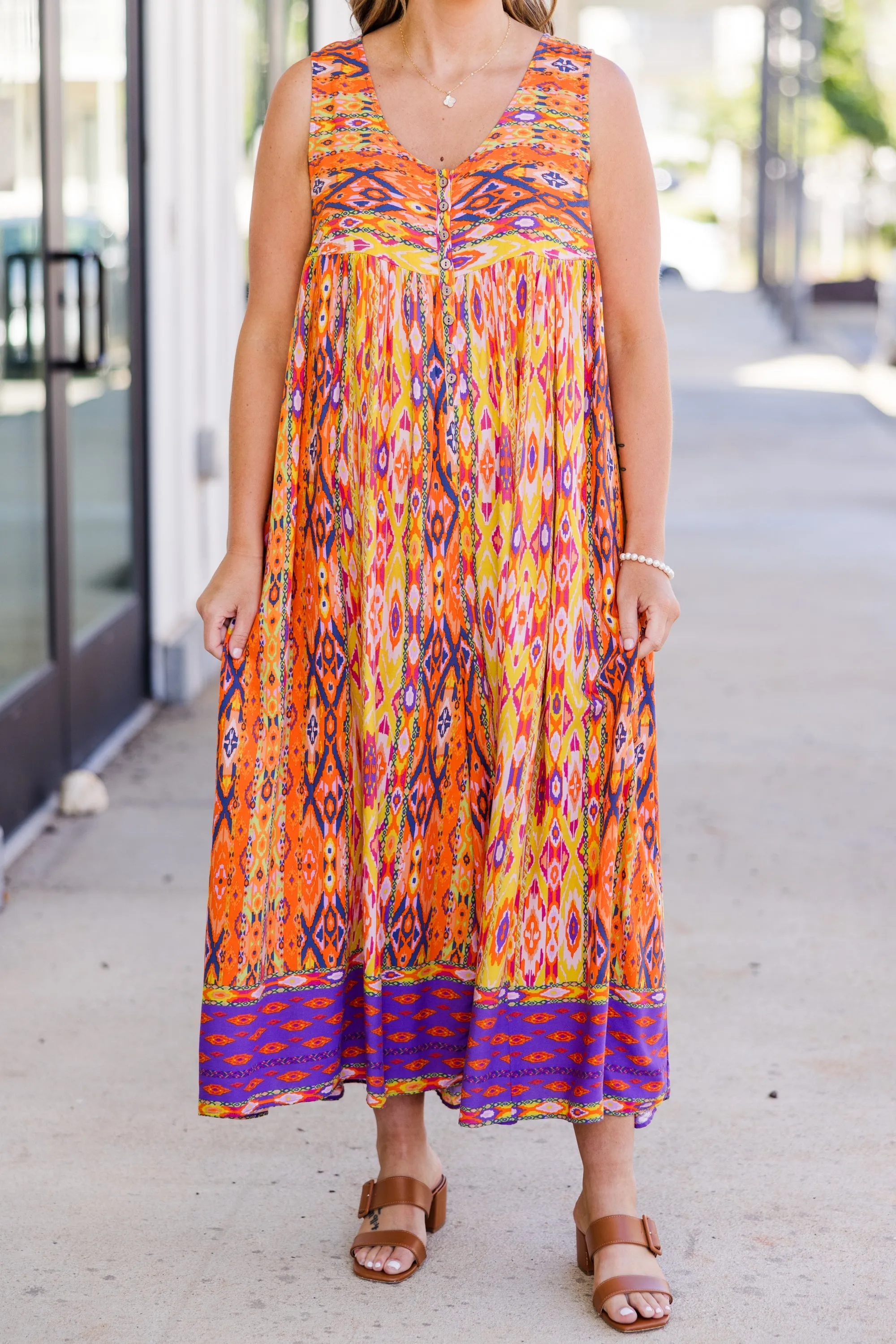 Sunsets In the Summer Jumpsuit, Orange