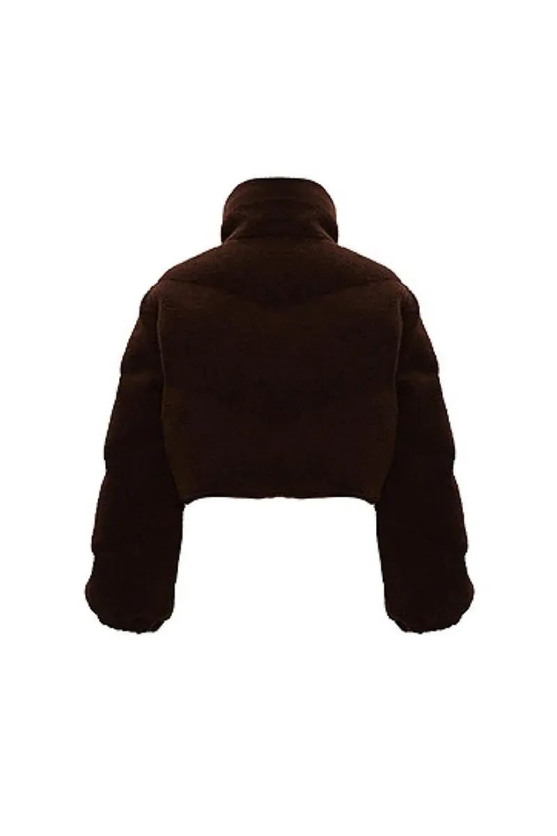 Superior Stand Collar Down Puffer Bomber Jacket