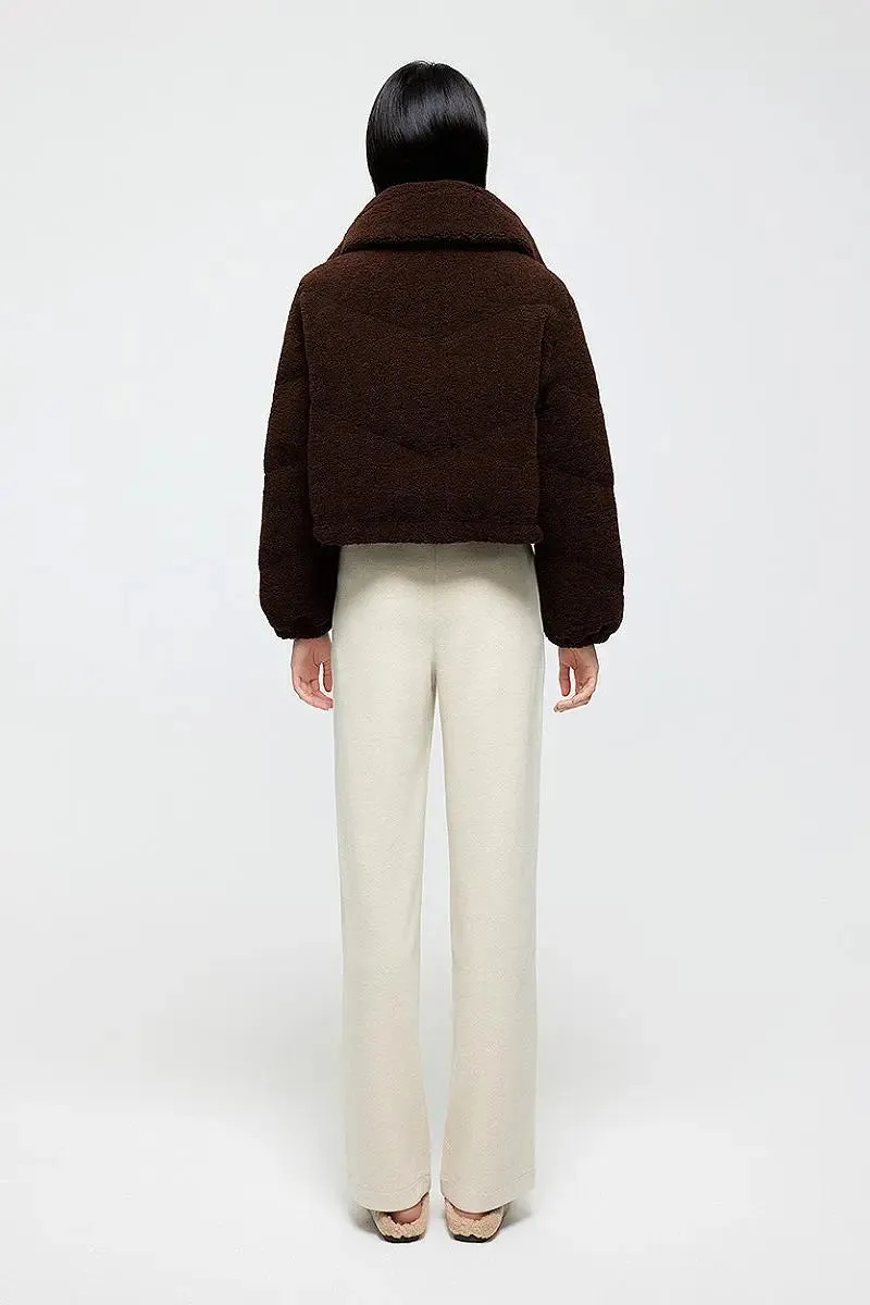 Superior Stand Collar Down Puffer Bomber Jacket